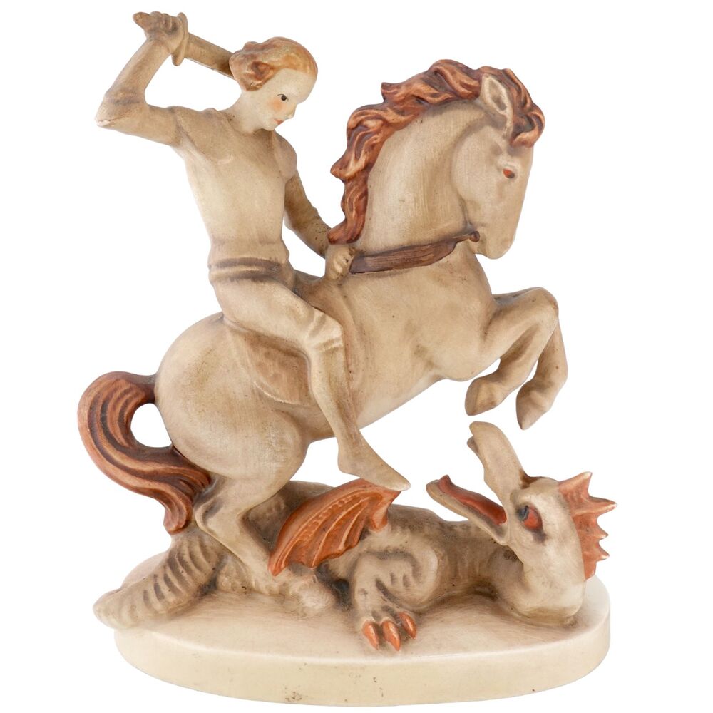 Goebel Hummel Saint George And The Dragon Figurine TMK3 Early Version
